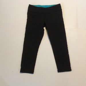ivivva girls black crop leggings